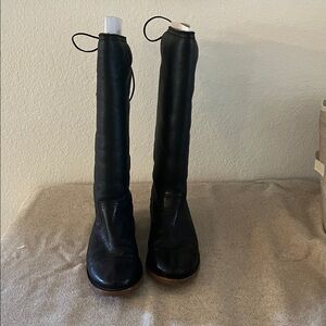 Frye Black Lace-Up Women's Boots